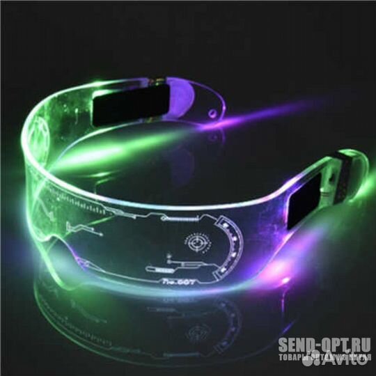 Очки светящиеся новый год кока-кола
