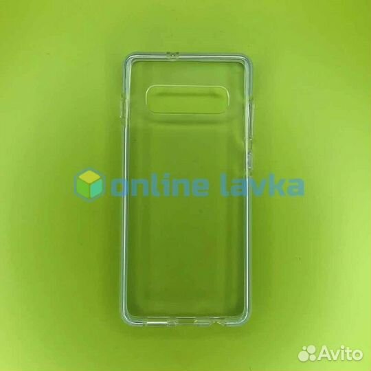 Чехол силикон для Samsung S10+ Clear / Mint