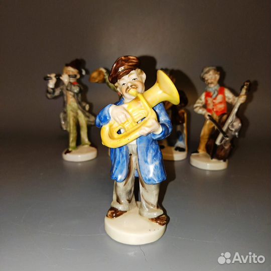 Фигурки - уличные музыканты. Германия, 1950-60 гг