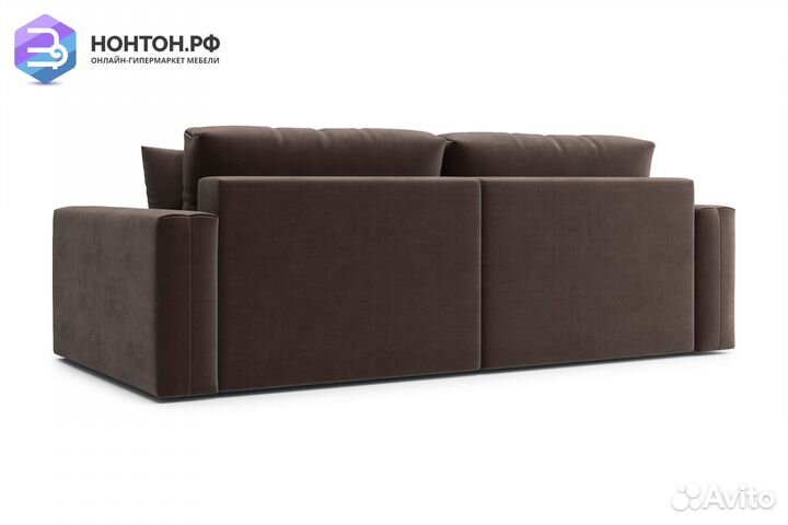 Диван тик-так Монарх коричневый