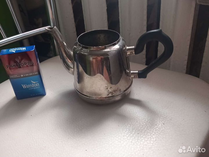 Заварочный чайник мельхиоровый