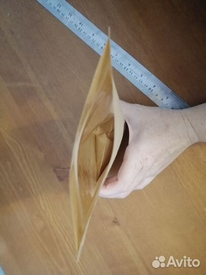 Крафт пакет с окном и зип замком