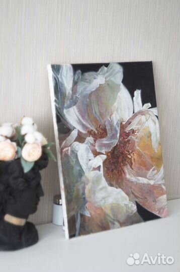 Картина интерьерная маслом цветы
