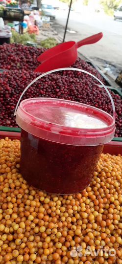 Малина перетертая с сахаром