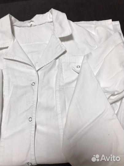 Белый медицинский халат 46-48