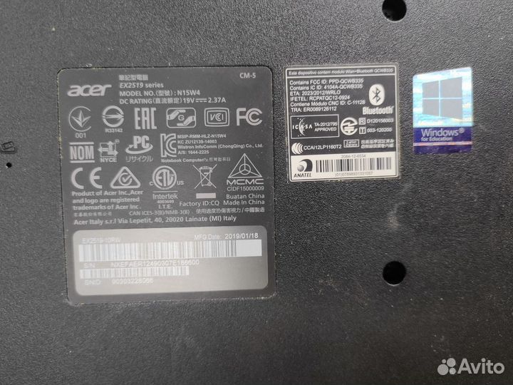 Ноутбук Acer N15W4