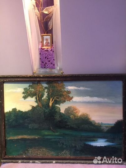 Картина маслом старая