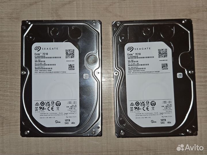 Новые 2 шт Seagate Exos 7E10 3.5