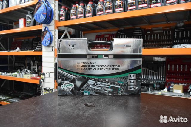 Набор инструментов 1/2, 1/4, crv stels 94 предмета