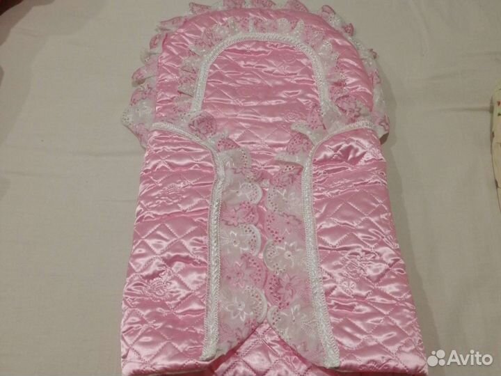 Конверт на выписку для девочки осень зима