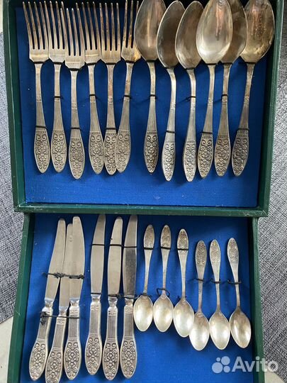 Столовый набор из мельхиора