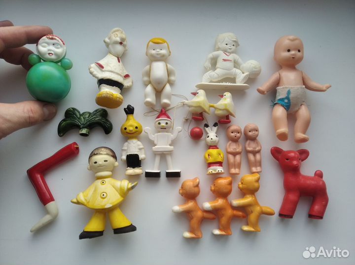 Игрушки СССР колкий пластик