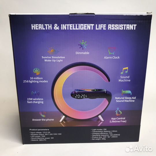 Блютус колонка Smart Light Sound Machine