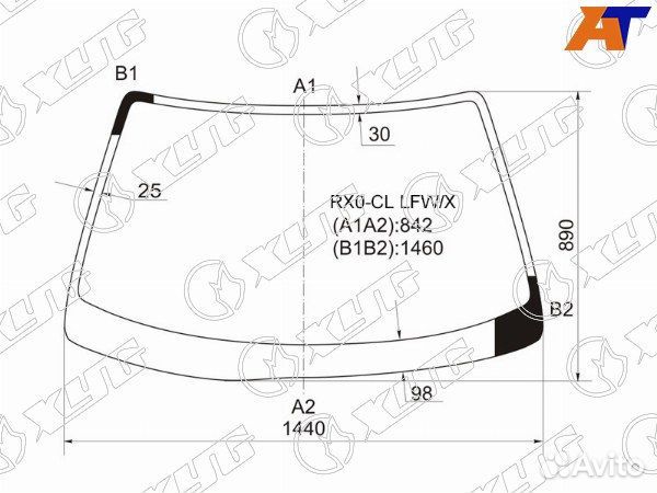 Стекло лобовое toyota chaser