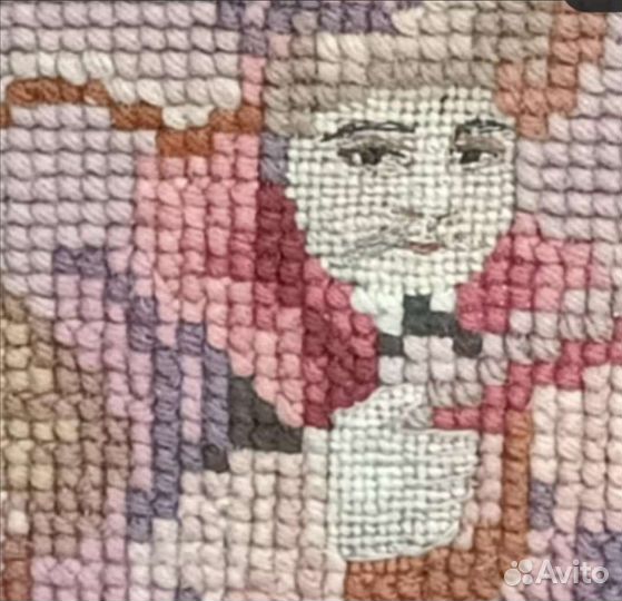 Ручная Вышивка Картина Тройка