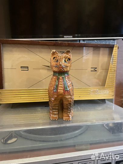 Фигурка Кот из дерева