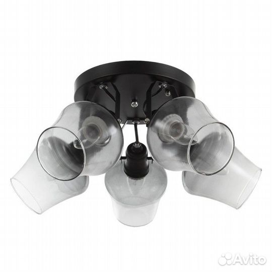 Люстра 'Илария' 5xЕ27 40Вт черный 35х35х20 см