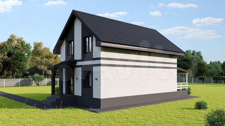 Коттедж 101 м² на участке 9 сот.