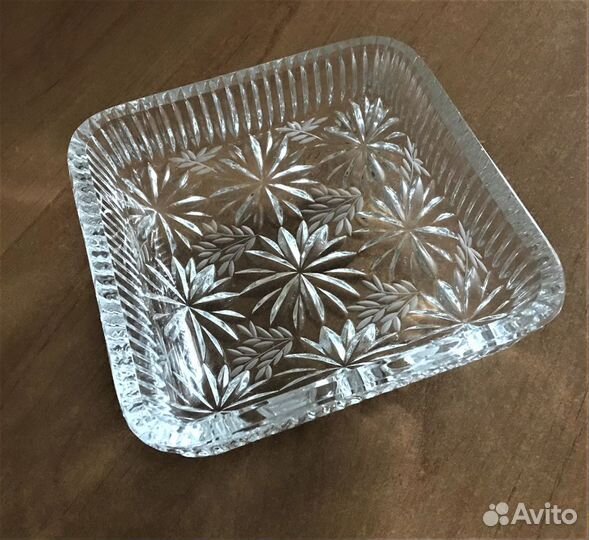 Хрусталь СССР Ладья Масленка Салатник Фужеры Вазы