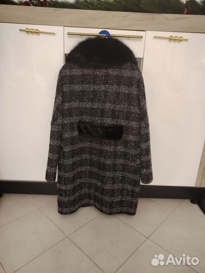 Пальто женское зимнее 46 48 теплое