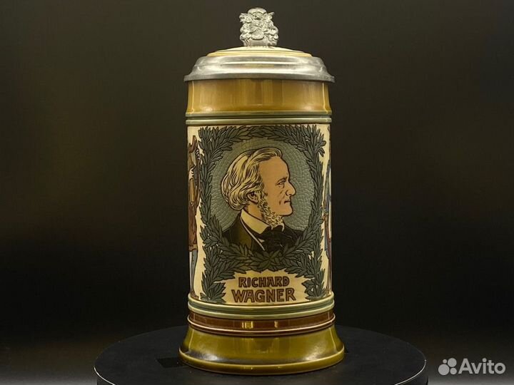 Пивная кружка германия Mettlach 1902 год