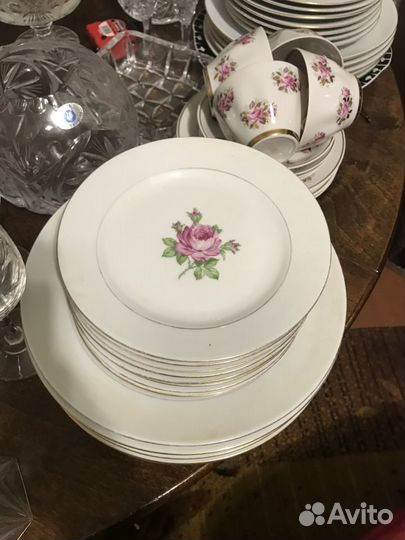 Сервиз столовый Kahla гдр розы