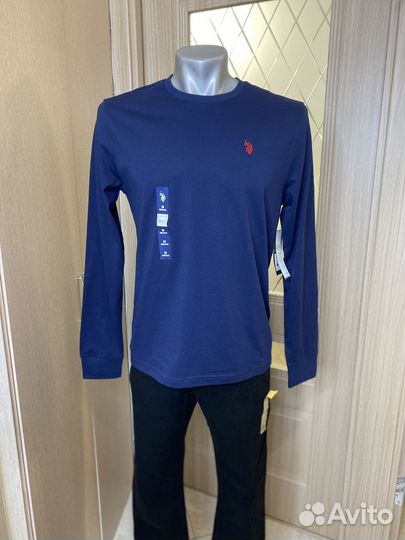 Мужской лонгслив US polo assn M, XL оригинал