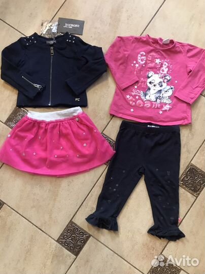 Фирменные вещи для девочки 9-12 м