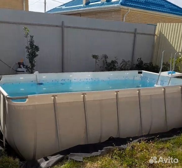 Каркасный бассейн 366 на 122 прямоугольный для дач