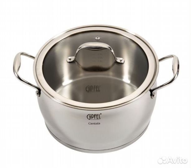 Новая кастрюля Gipfel 6 л