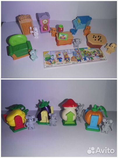 Серии киндер-сюрприз Кошки и Мышки в домиках