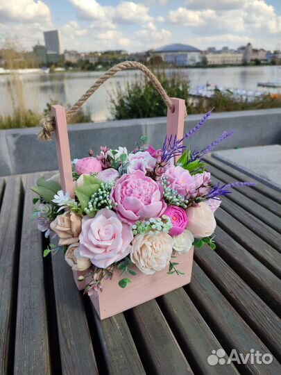 Букет из флористической мыльной основы
