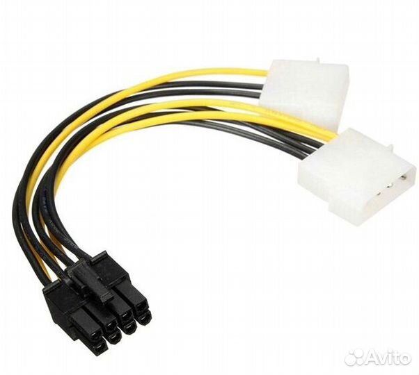 Переходник питания Видеокарта -Molex / SATA. новый