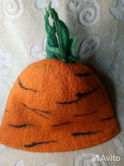 Шапка для бани.Мухомор,Лимон,Морковка