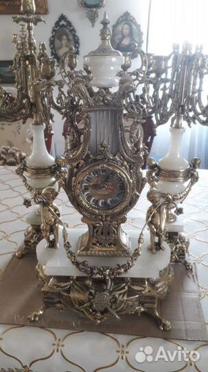 Ваза,часы каминные