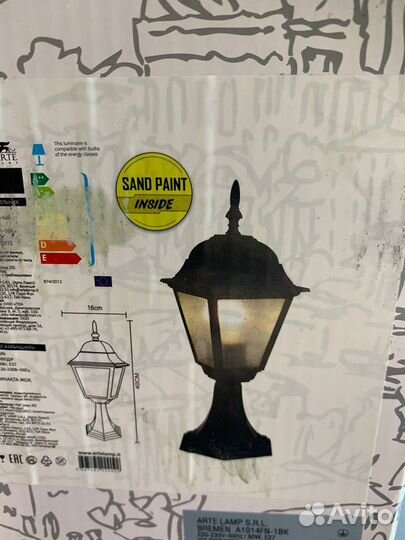 Arte Lamp Уличный светильник Bremen A1014FN-1BK, E