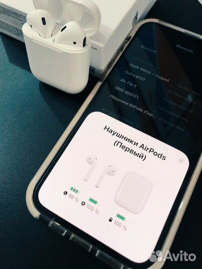 Беспроводные наушники apple airpods 2 (копия )