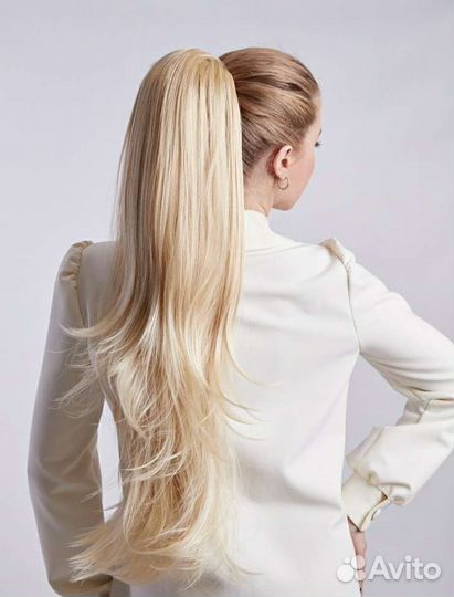 Двусторонний шиньон на заколке, хвост накладной