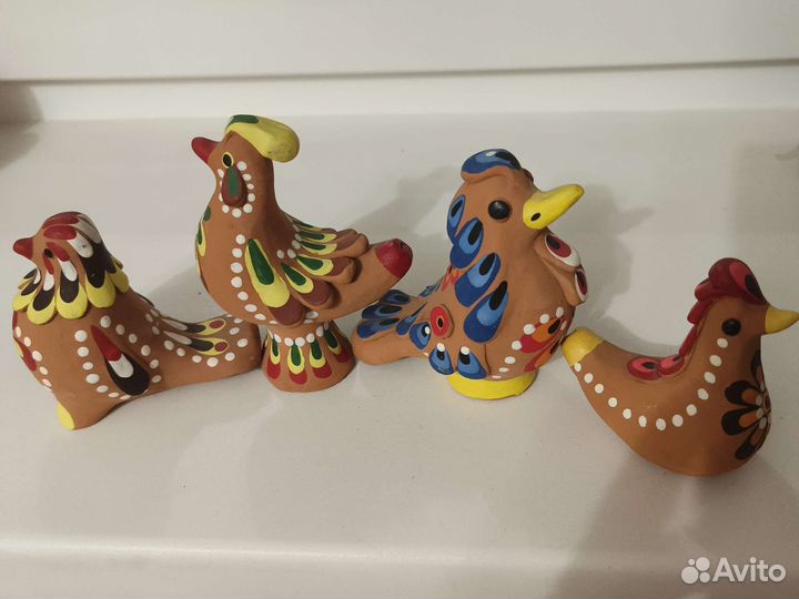 Глиняные Птички-свистульки