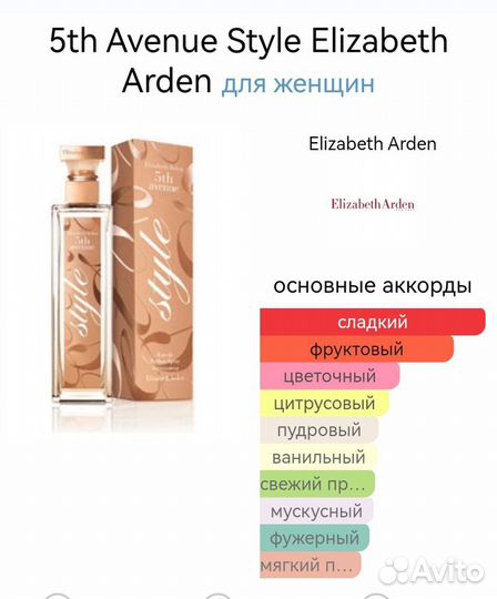 5thh Avenue Style Elizabeth Arden 75 мл