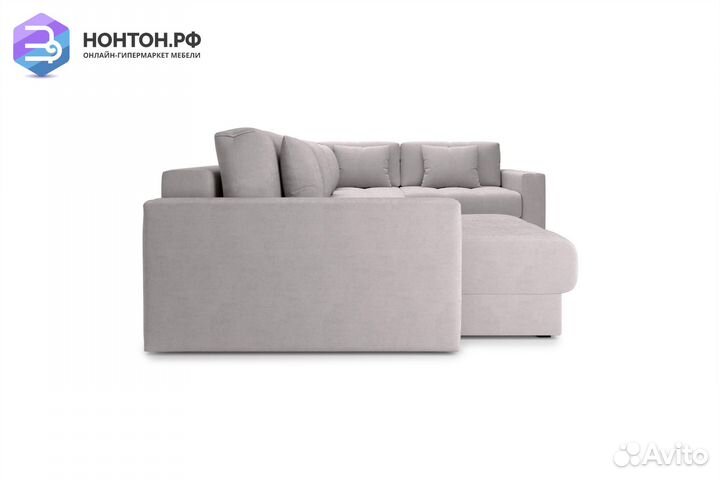 Диван п-образный тик-так Монарх бежевый