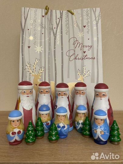 Матрешка-Дед мороз