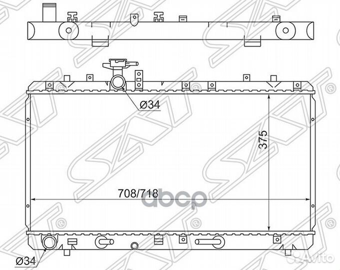 Радиатор Suzuki SX4 06-16 / Fiat Sedici 06-11