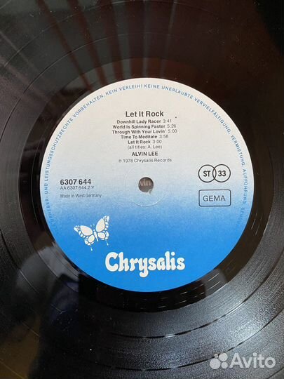 Alvin Lee-Let It Rock-GER.1978,NM.EX+