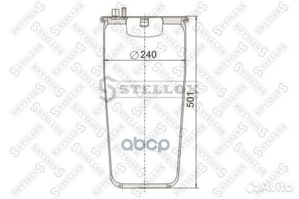 Пневмоподушки подвескиstellox 90-48840-SX Stellox