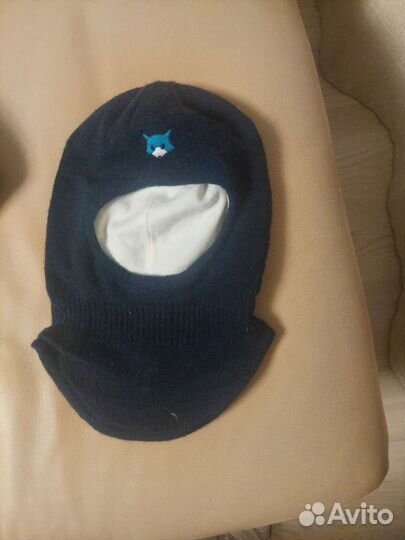 Шапка шлем для мальчика зима 48 50