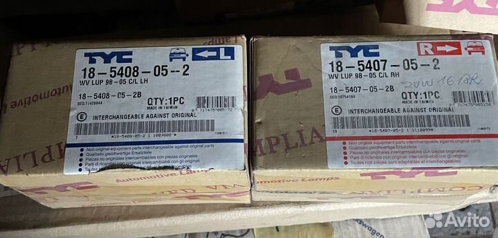 Фонарь указателя поворота белый Volkswagen Lupo