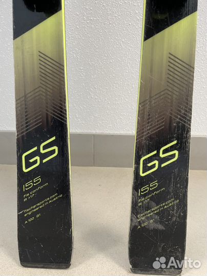 Горные лыжи fischer rc4 gs