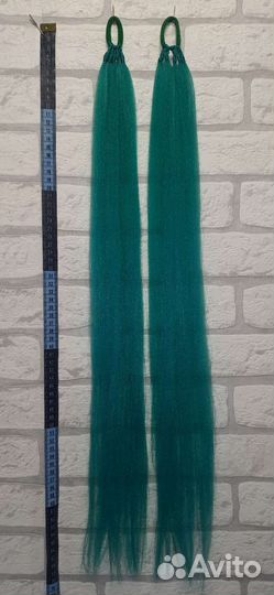 Красивые хвостики на резинке из канекалона