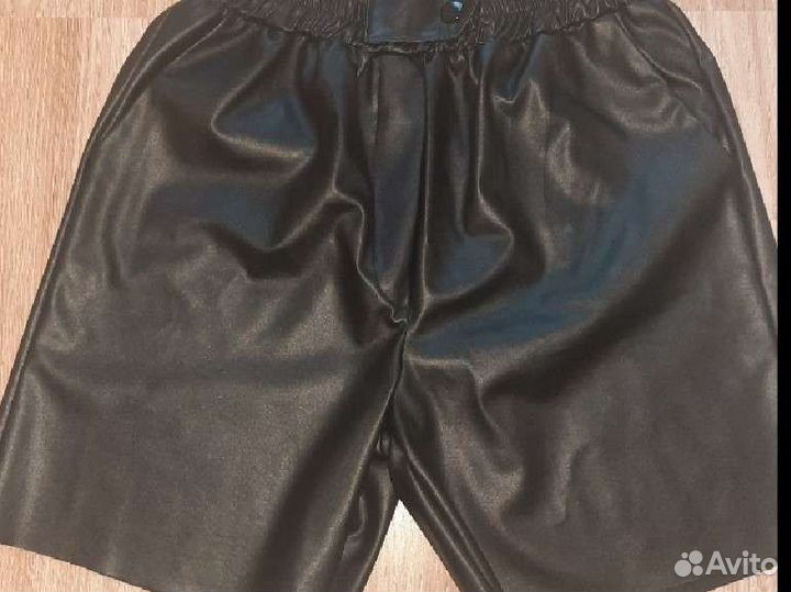 Шорты экокожа